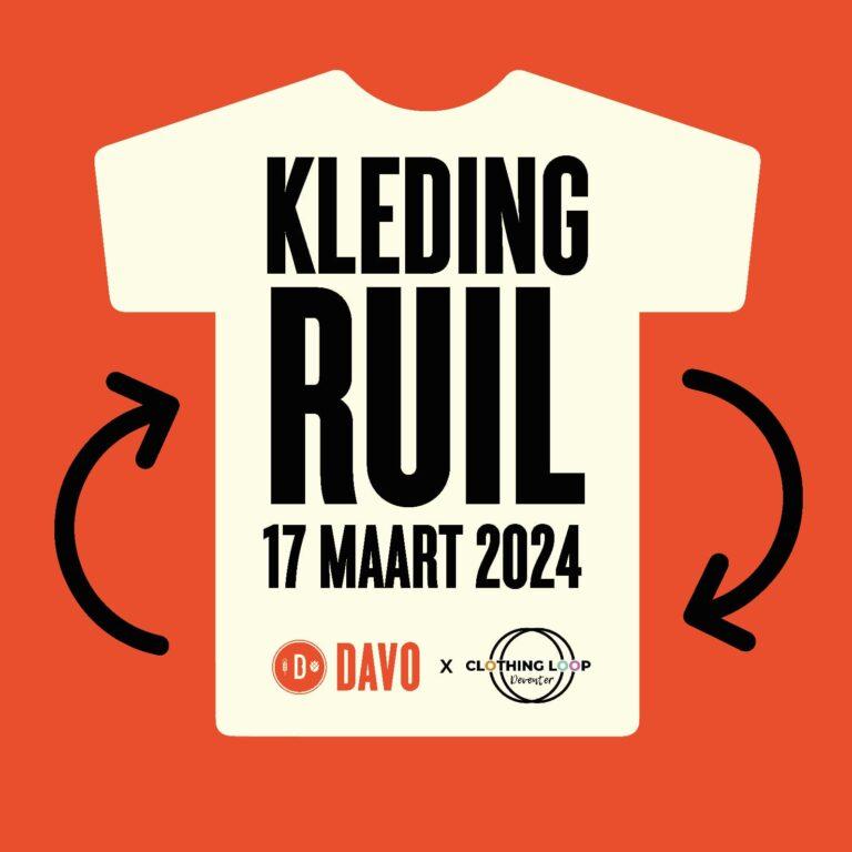 DCDeventer Kledingruil poster clothingloop en davo Via theclothingloop