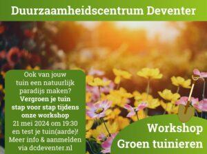 Flyer vergroen je tuin stap voor stap workshop