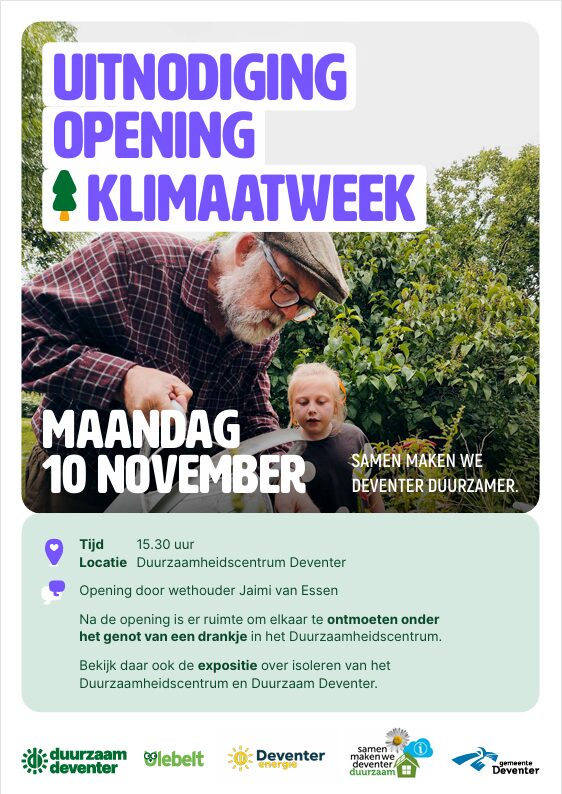 uitnodiging klimaatweek opening