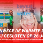 DC gesloten banner ivm hitte code rood 26 juni 2026