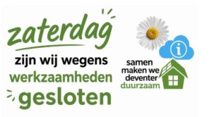 zaterdag gesloten