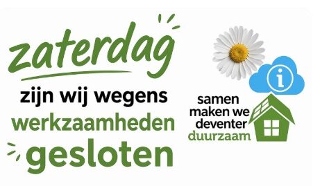 zaterdag gesloten