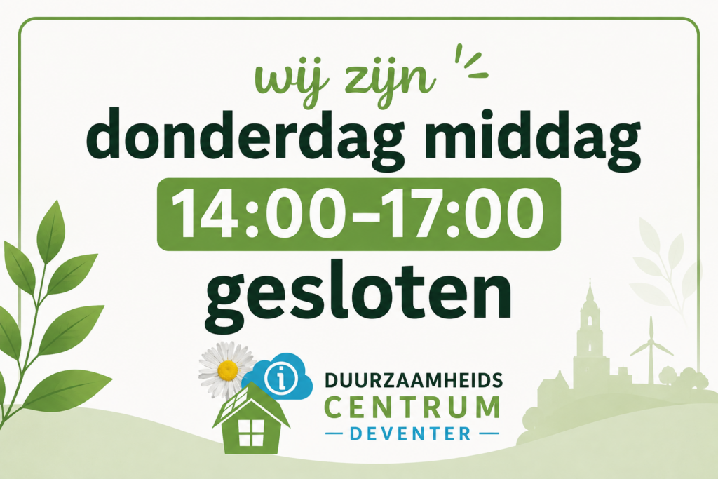 dcd donderdag gesloten