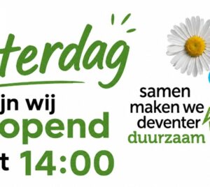zaterdag middag gesloten